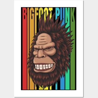 Bigfoot Punk Posters and Art